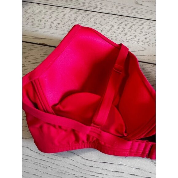Red Cross Front Molded Underwire Bikini Top Sea Level size  12 - Picture 3 of 7